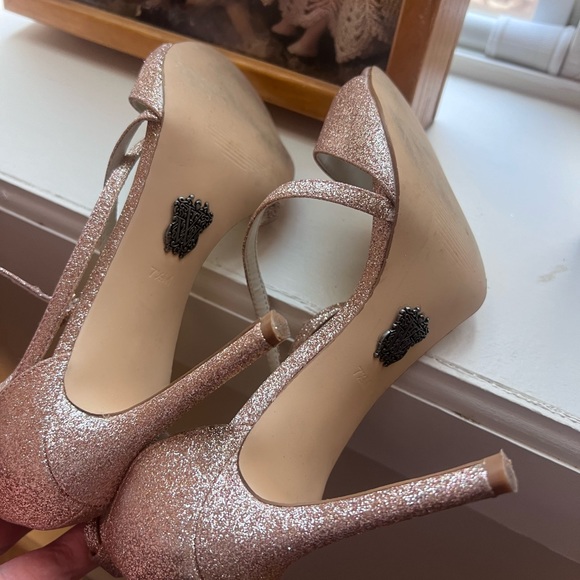 Pink/Rose Gold Sparkly Stilettos - Picture 4 of 5